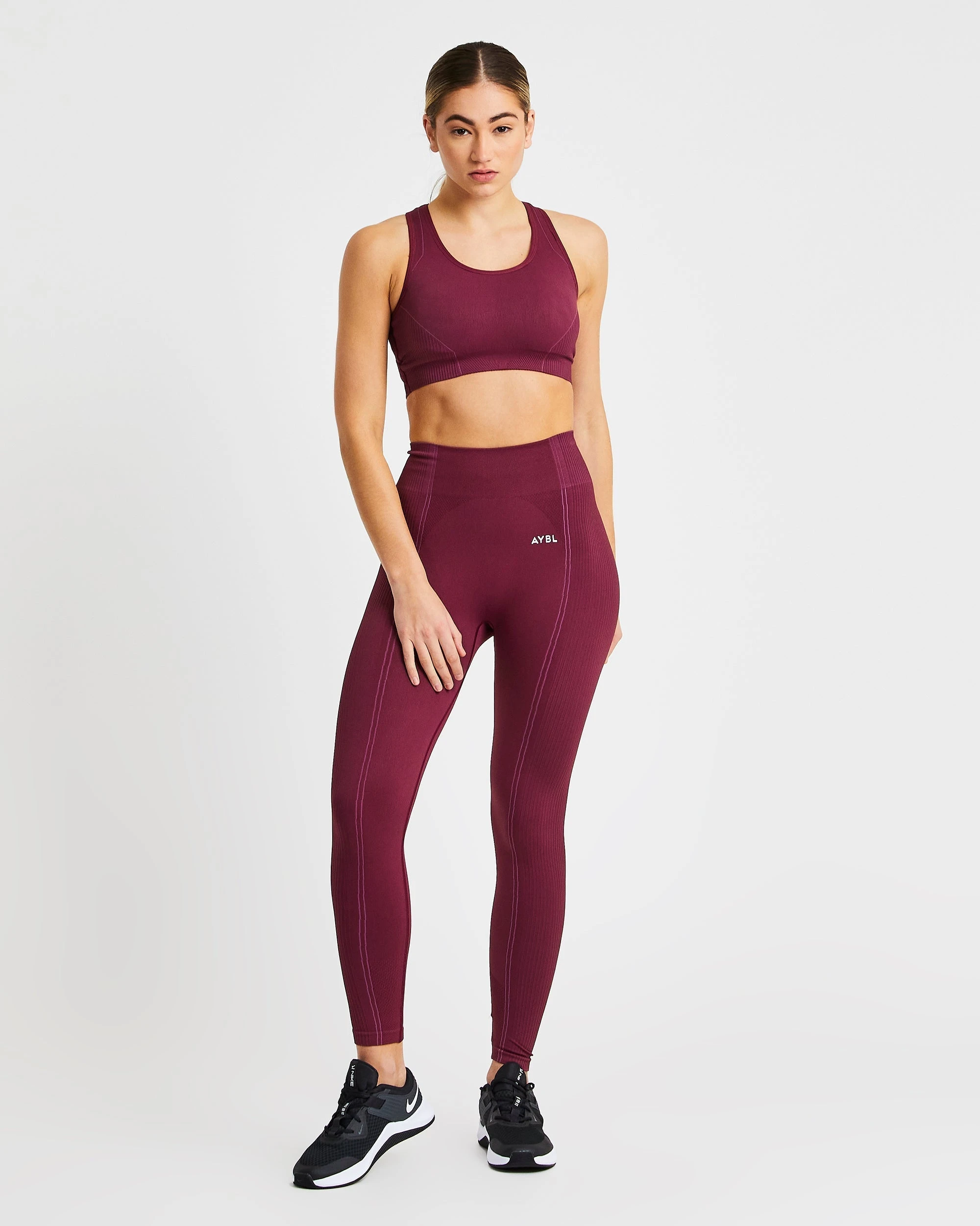 AYBL Reflex Seamless Sports Bra - Plum - Image 3