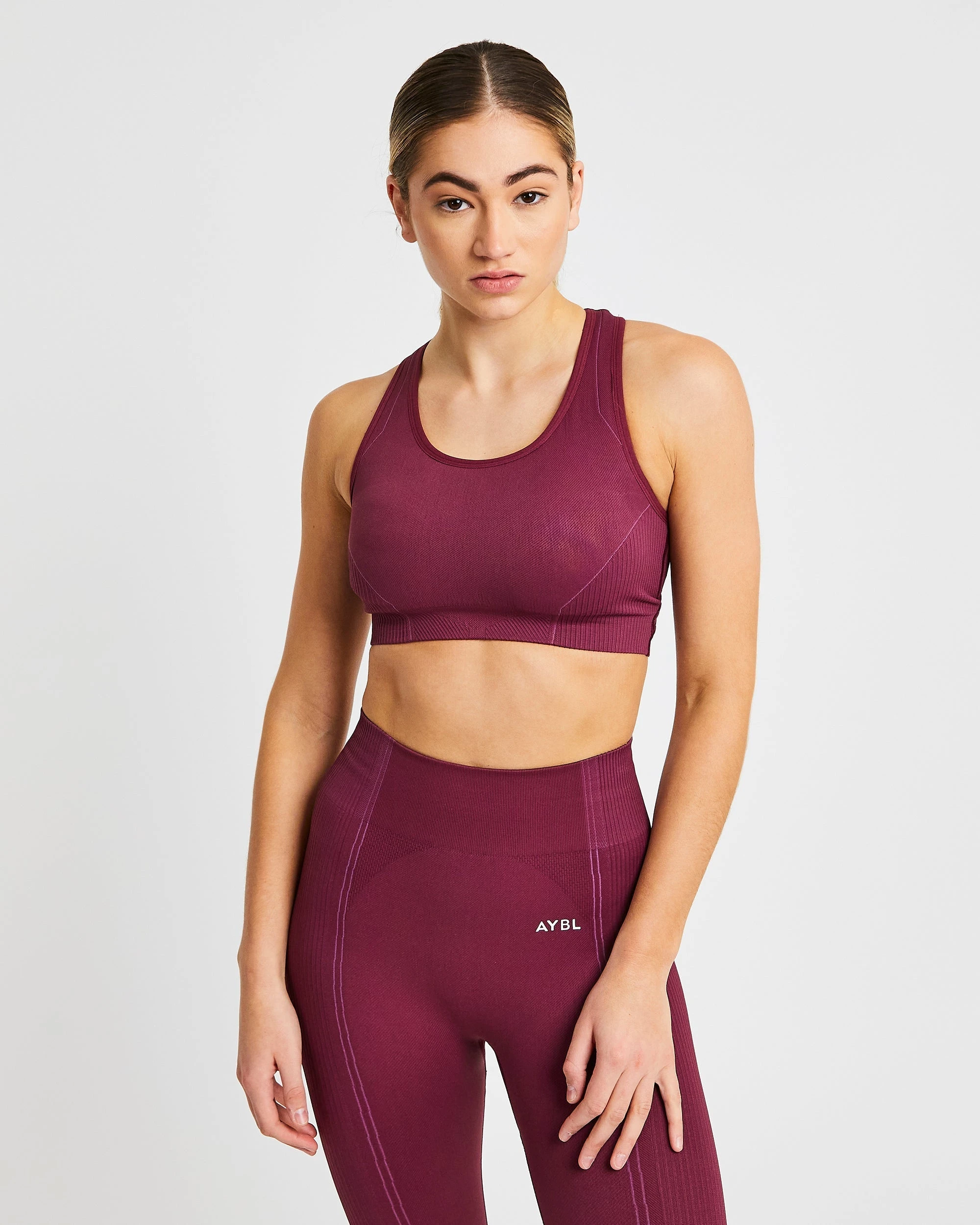 AYBL Reflex Seamless Sports Bra - Plum
