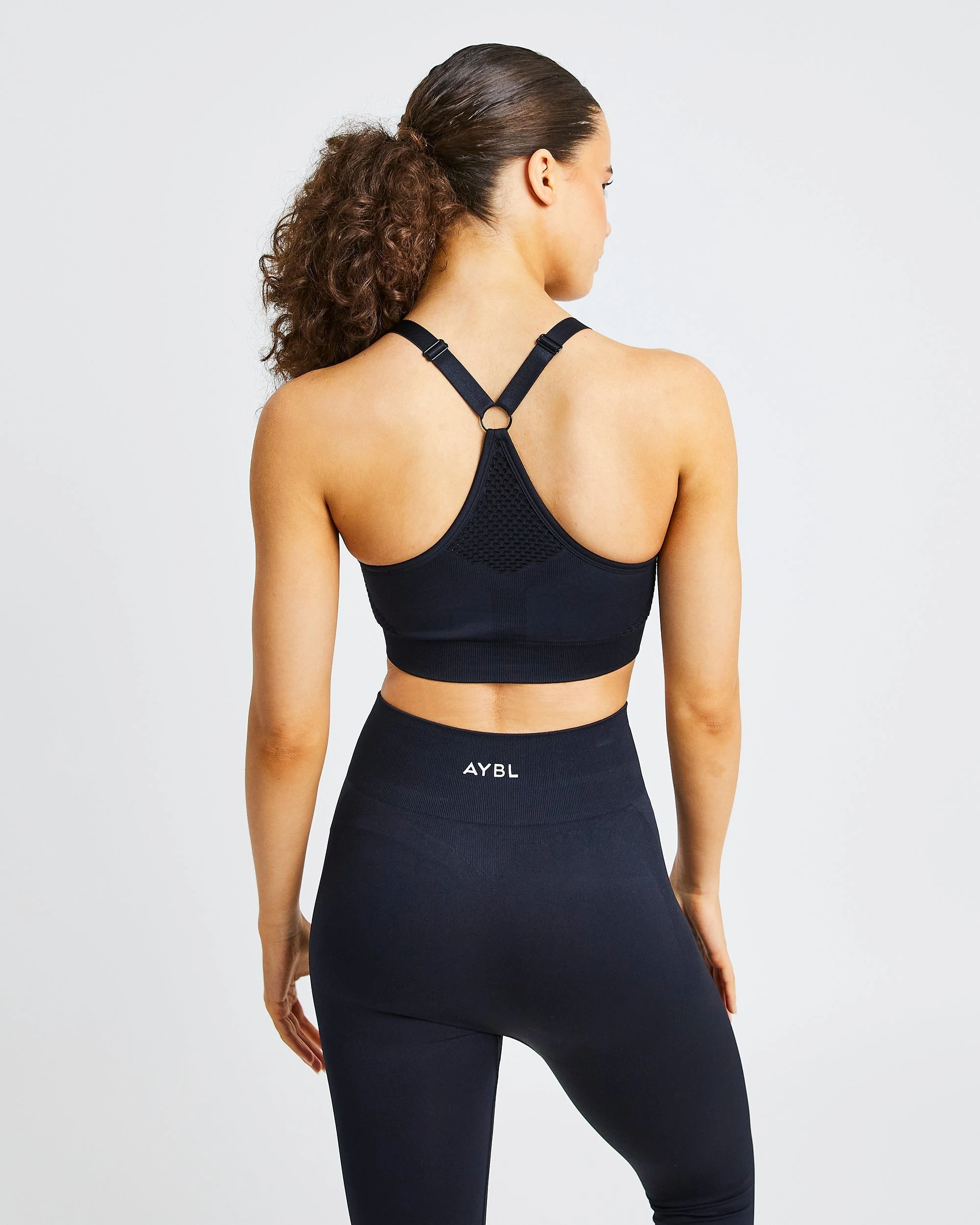 AYBL Reform Seamless Sports Bra - Black - Image 2