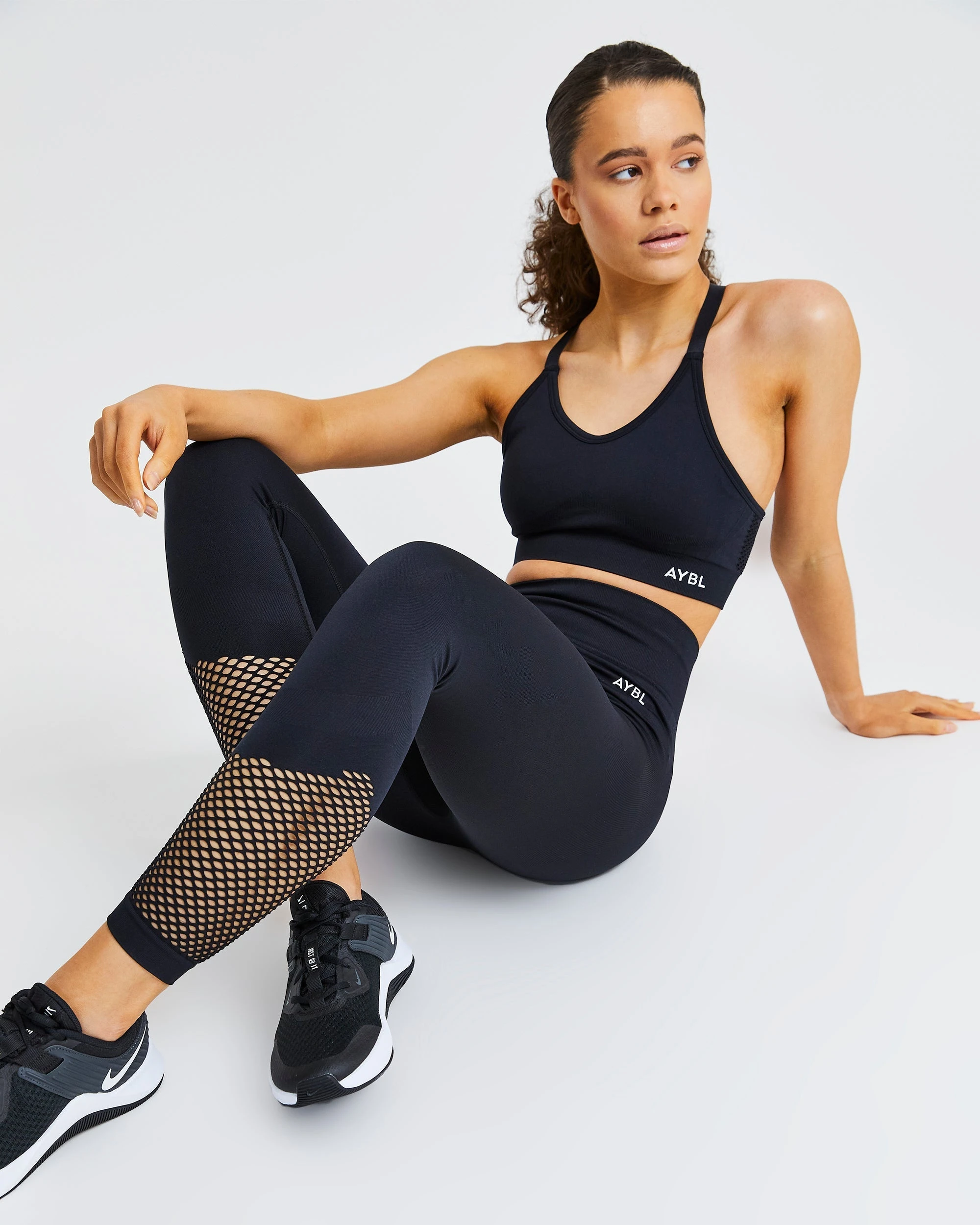 AYBL Reform Seamless Sports Bra - Black - Image 6