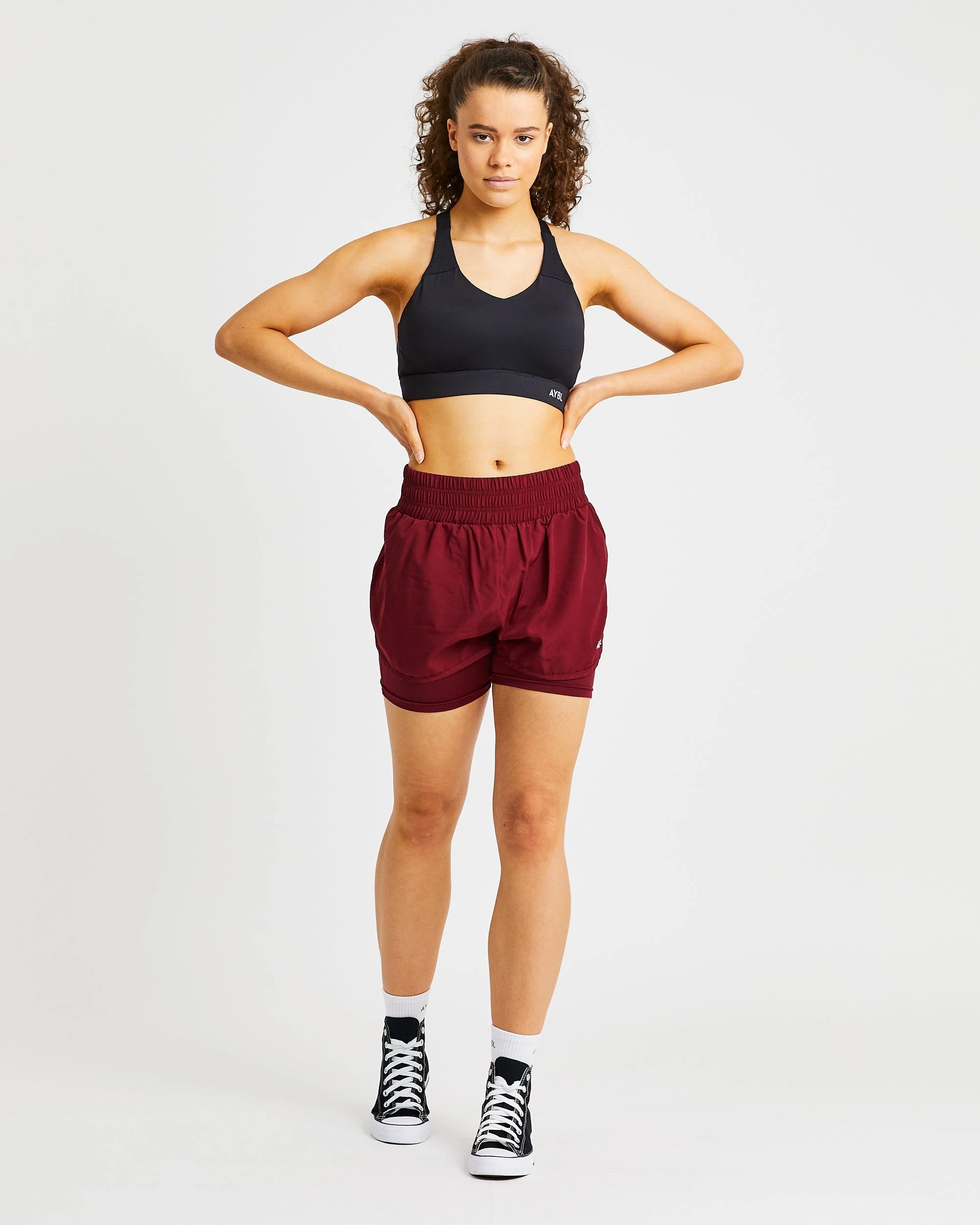 AYBL Sportive Open Back Sports Bra - Black - Image 3