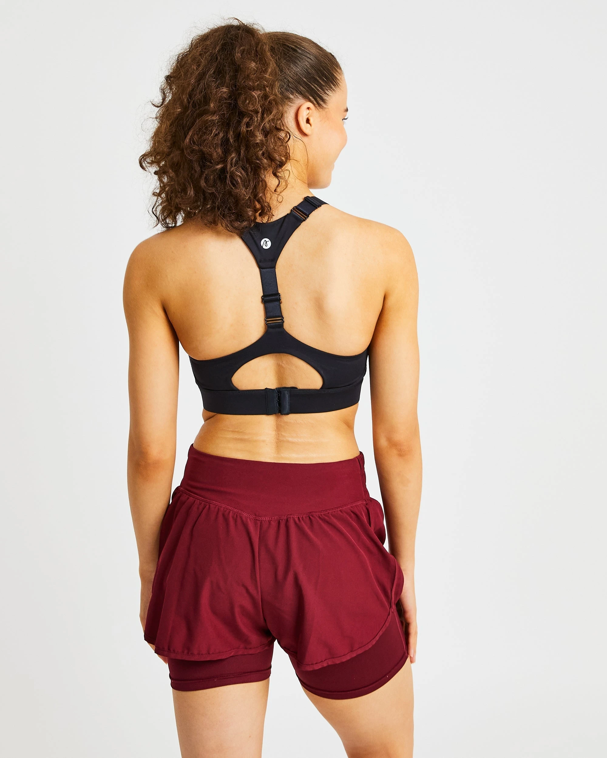 AYBL Sportive Open Back Sports Bra - Black - Image 2