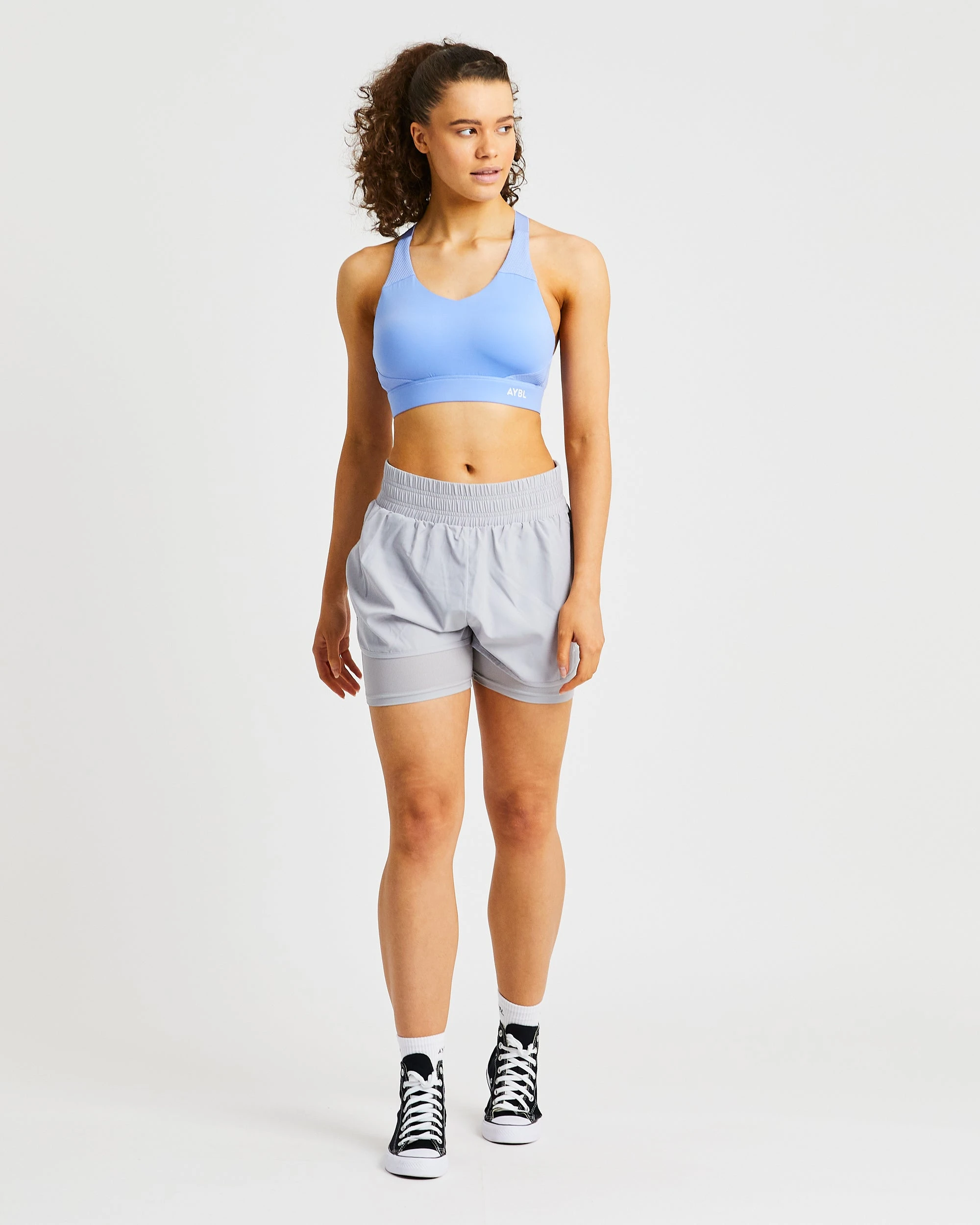 AYBL Sportive Open Back Sports Bra - Blue - Image 3