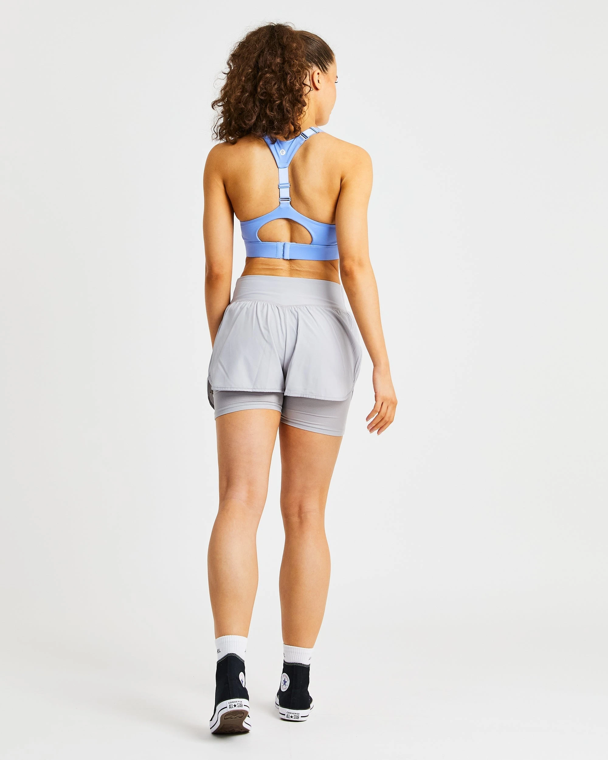 AYBL Sportive Open Back Sports Bra - Blue - Image 4