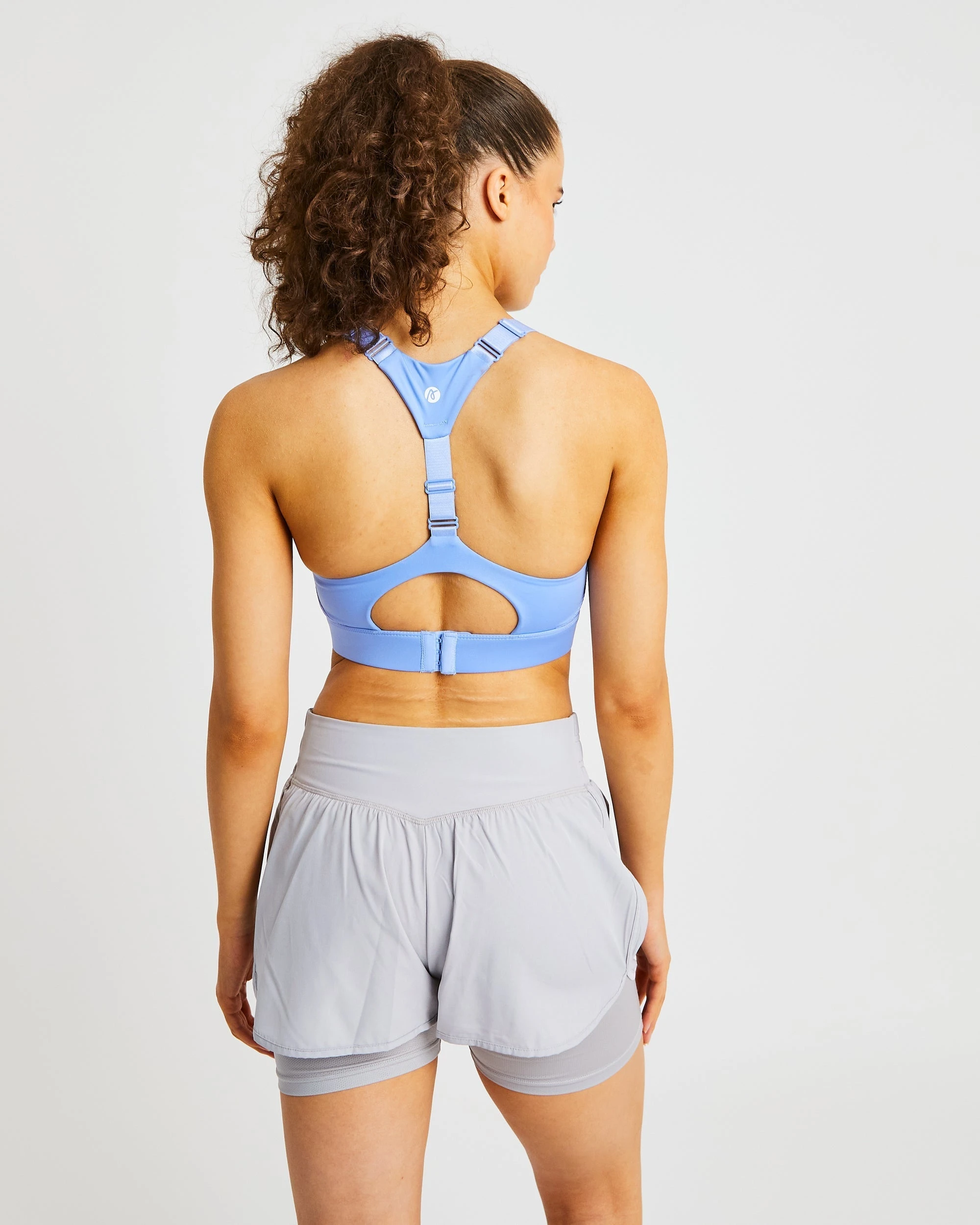 AYBL Sportive Open Back Sports Bra - Blue - Image 2