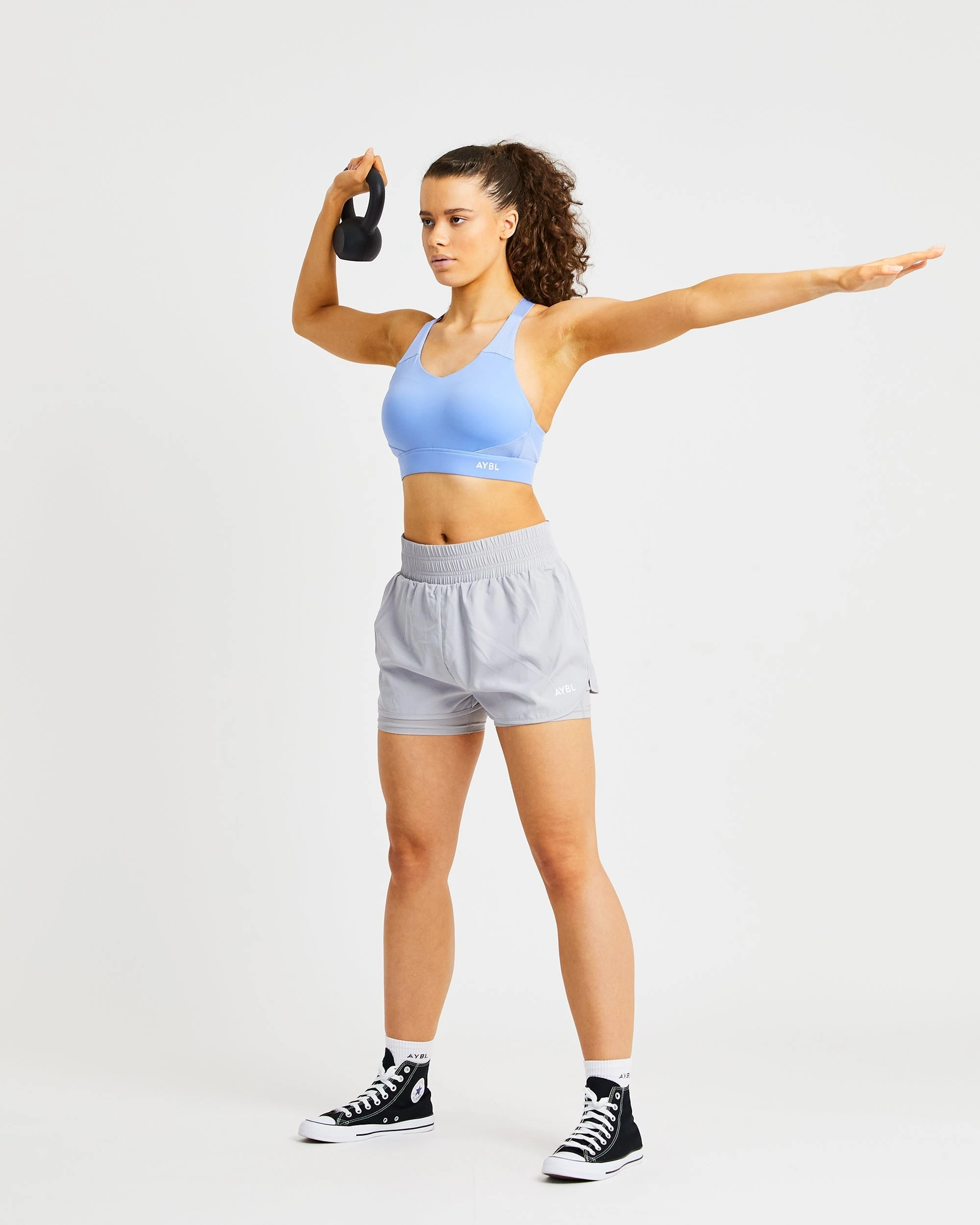 AYBL Sportive Open Back Sports Bra - Blue - Image 5