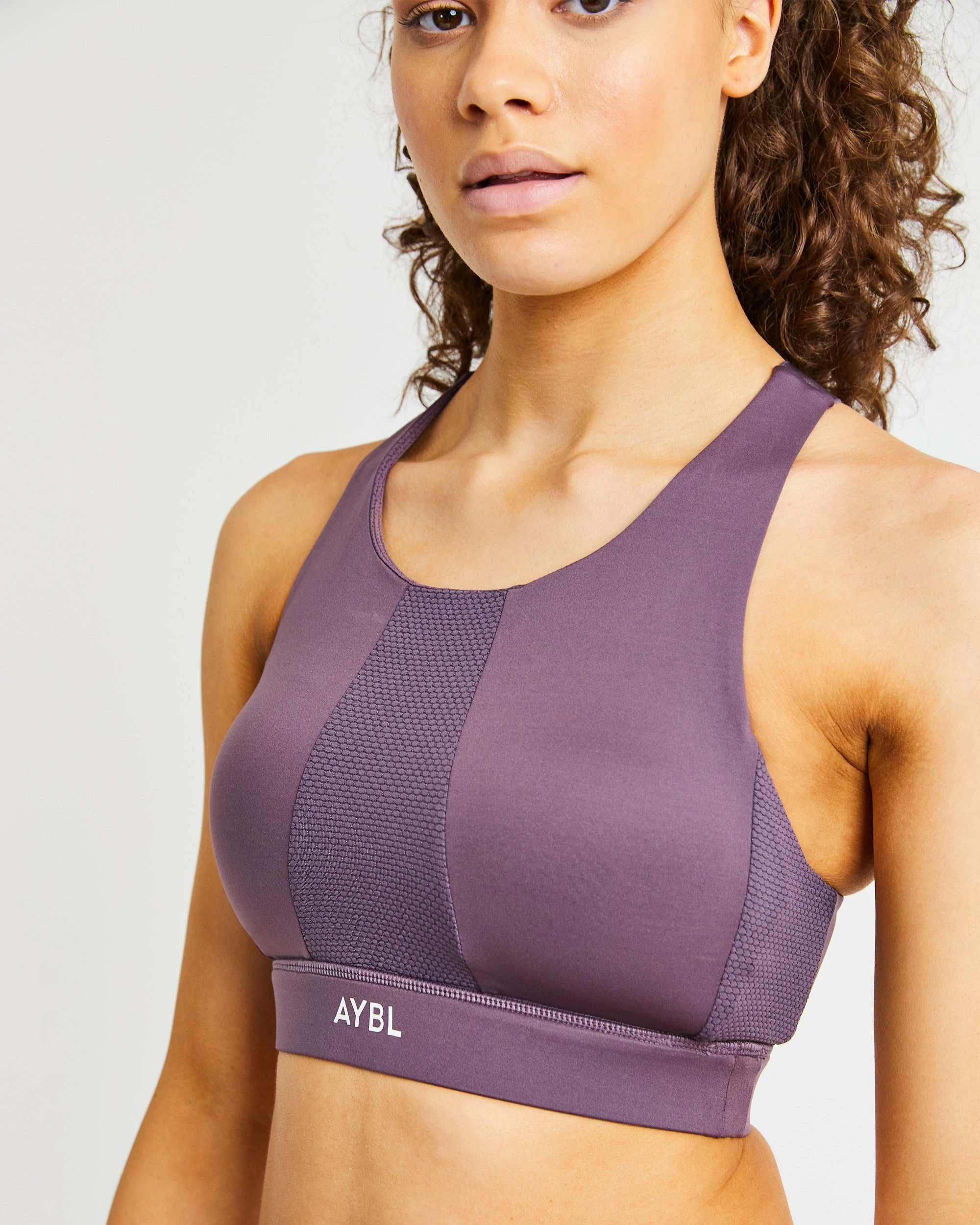 AYBL Sportive High Neck Sports Bra - Purple - Image 6