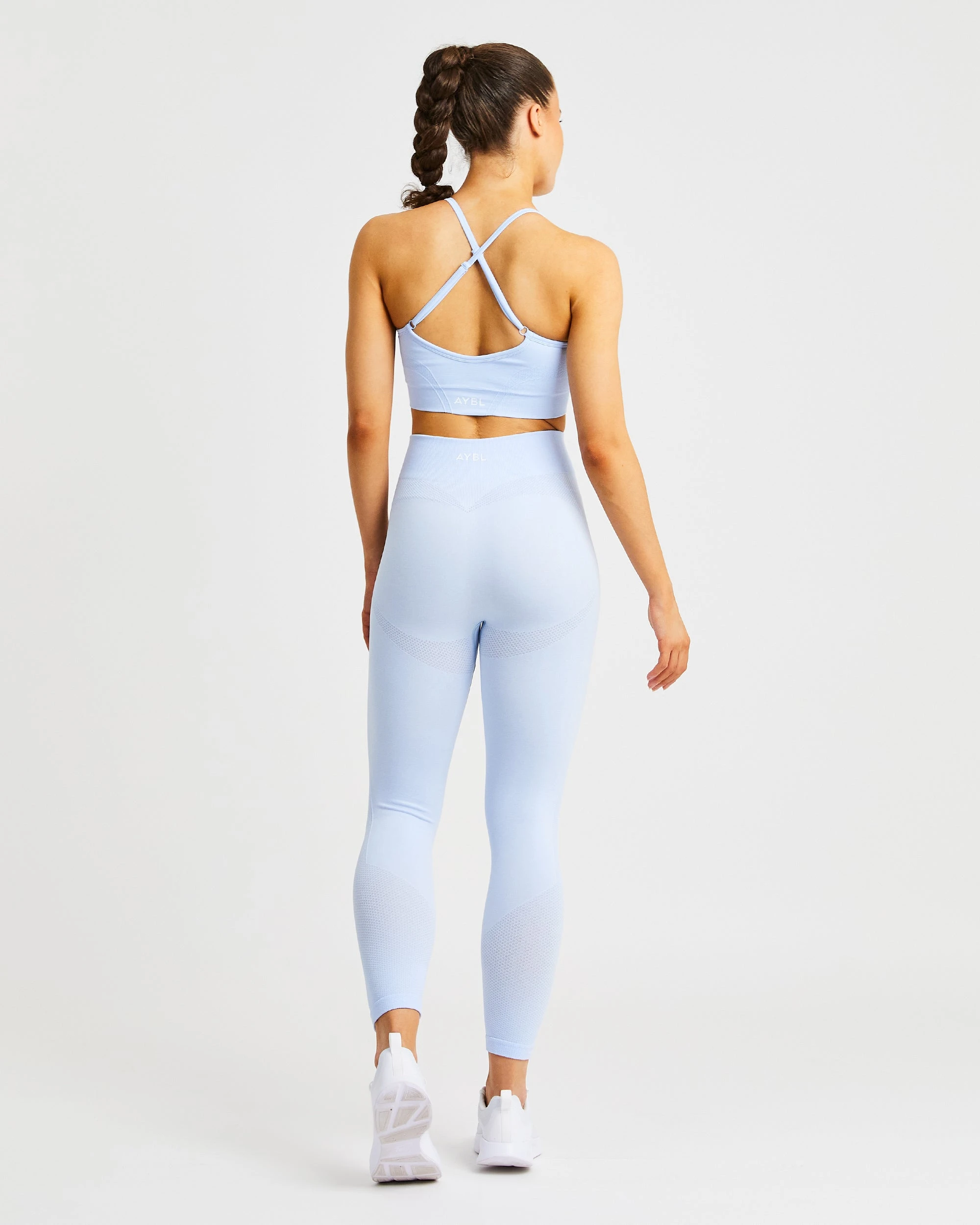 AYBL Motion Seamless Sports Bra - Sky Blue - Image 4