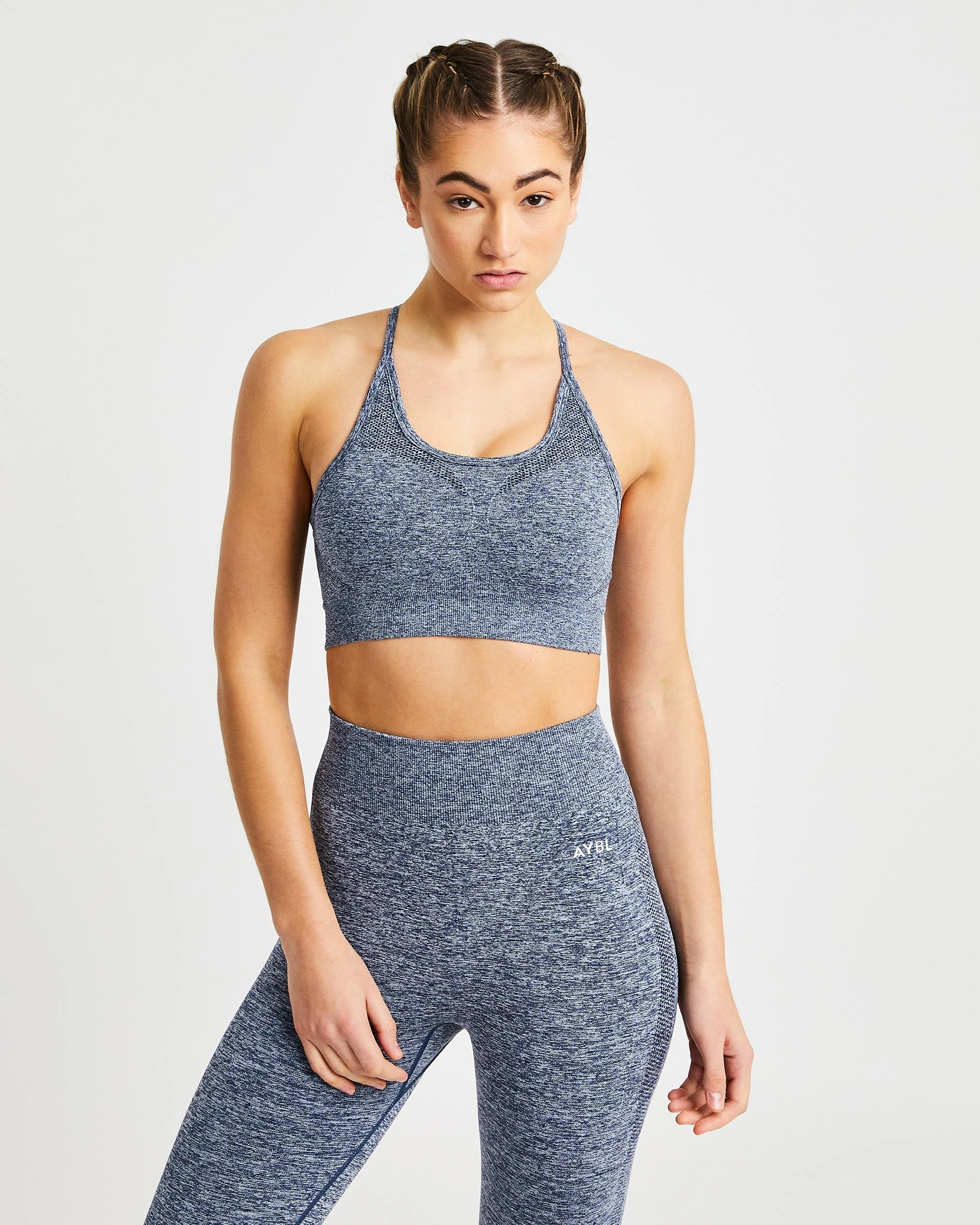 AYBL Motion Seamless Sports Bra - Navy
