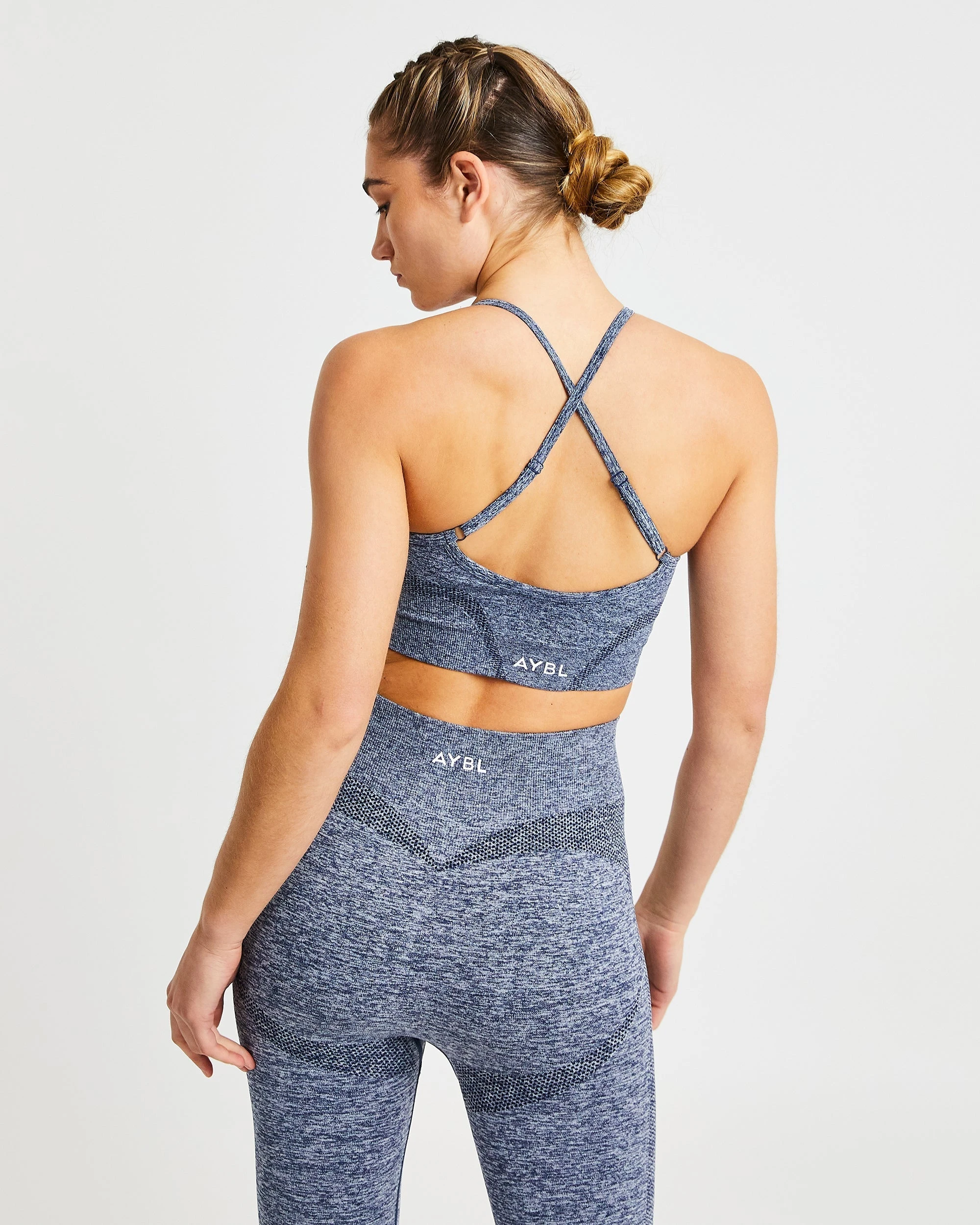 AYBL Motion Seamless Sports Bra - Navy - Image 2