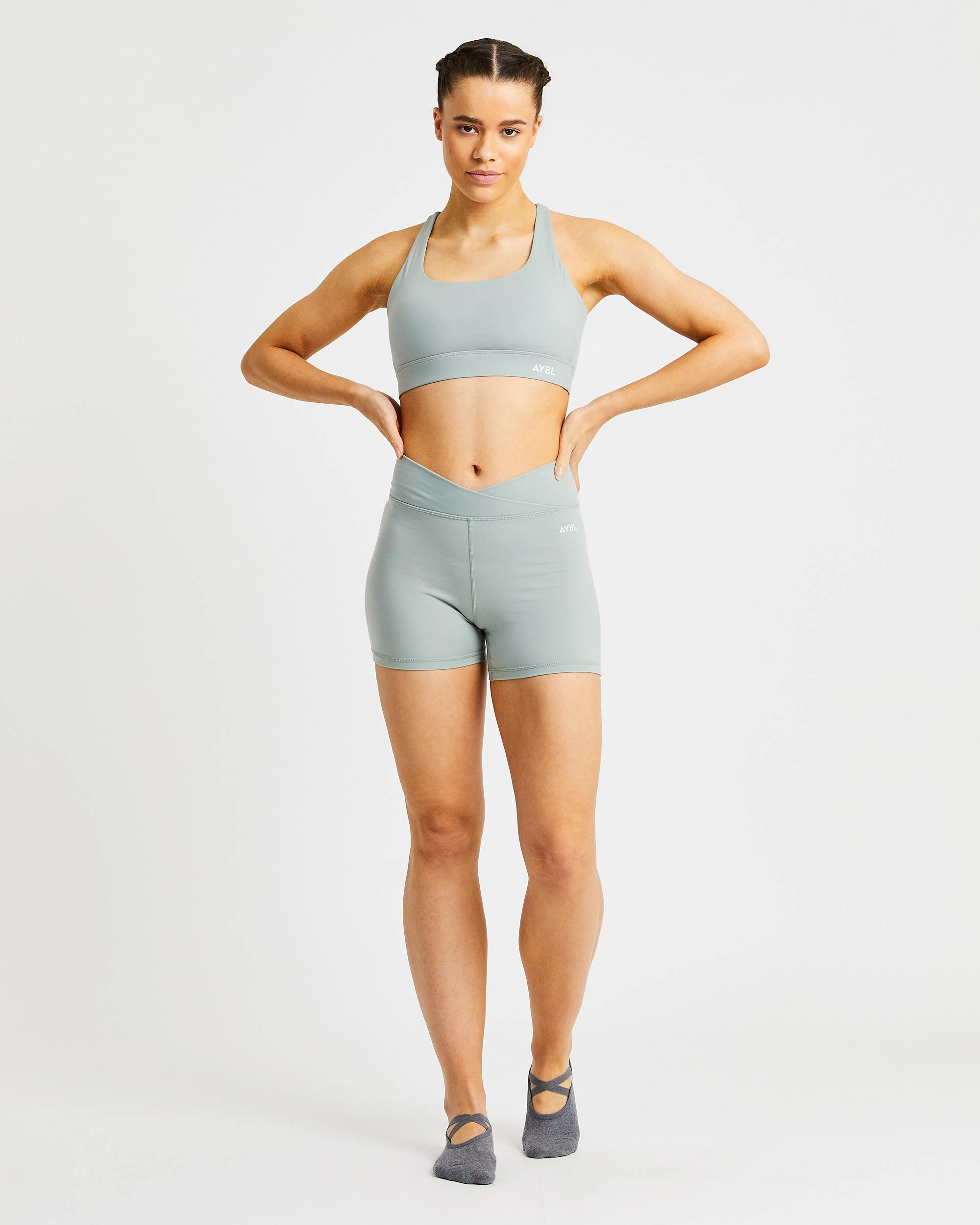 AYBL Flow Sports Bra - Pistachio Green - Image 3