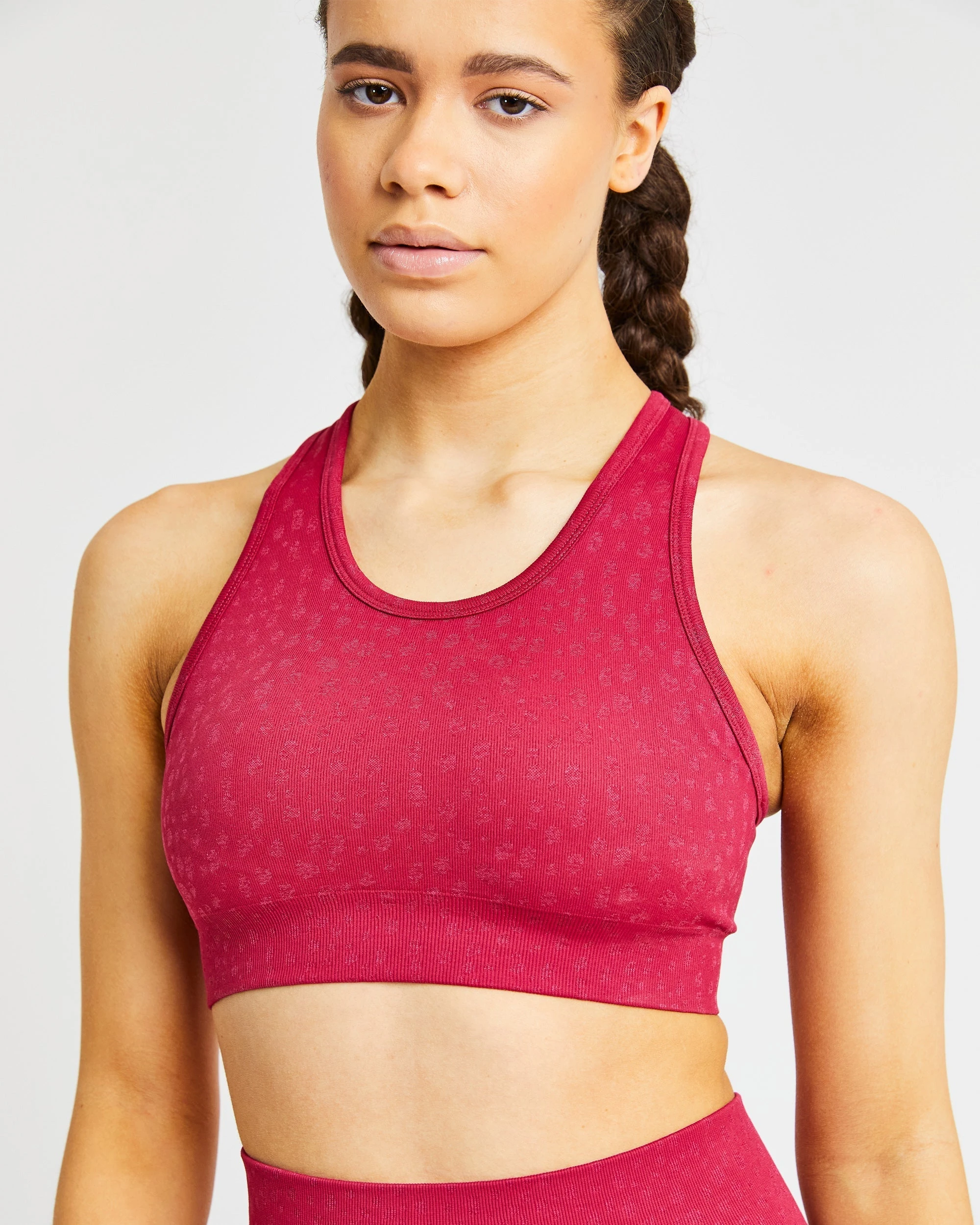 AYBL Evolve Speckle Seamless Sports Bra - Raspberry - Image 6
