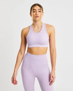 AYBL Evolve Speckle Seamless Sports Bra - Lilac