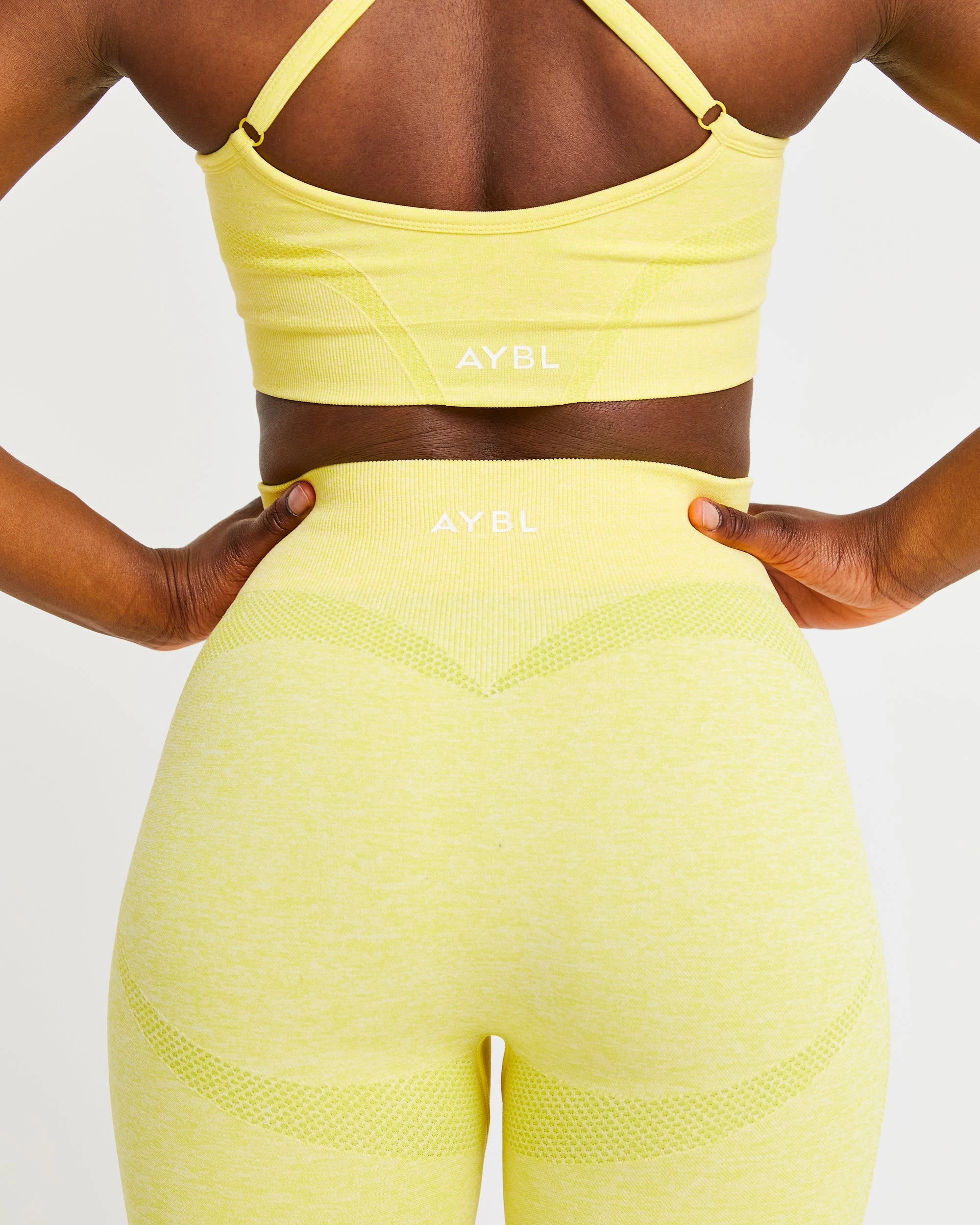 AYBL Motion Seamless Sports Bra - Yellow - Image 6