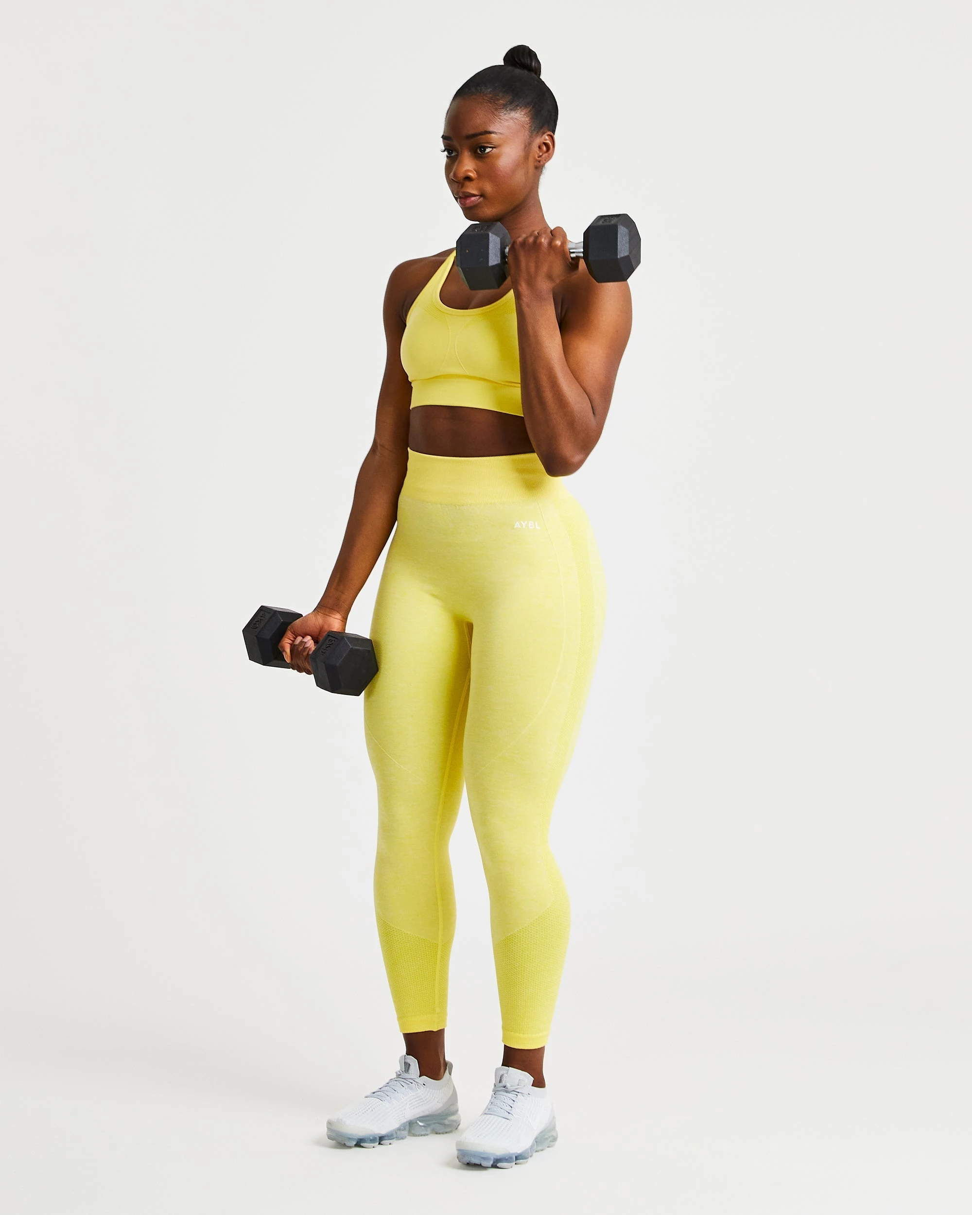 AYBL Motion Seamless Sports Bra - Yellow - Image 5