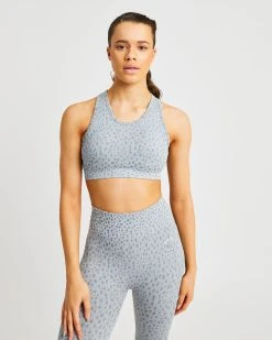 AYBL Evolve Speckle Seamless Sports Bra - Light Grey