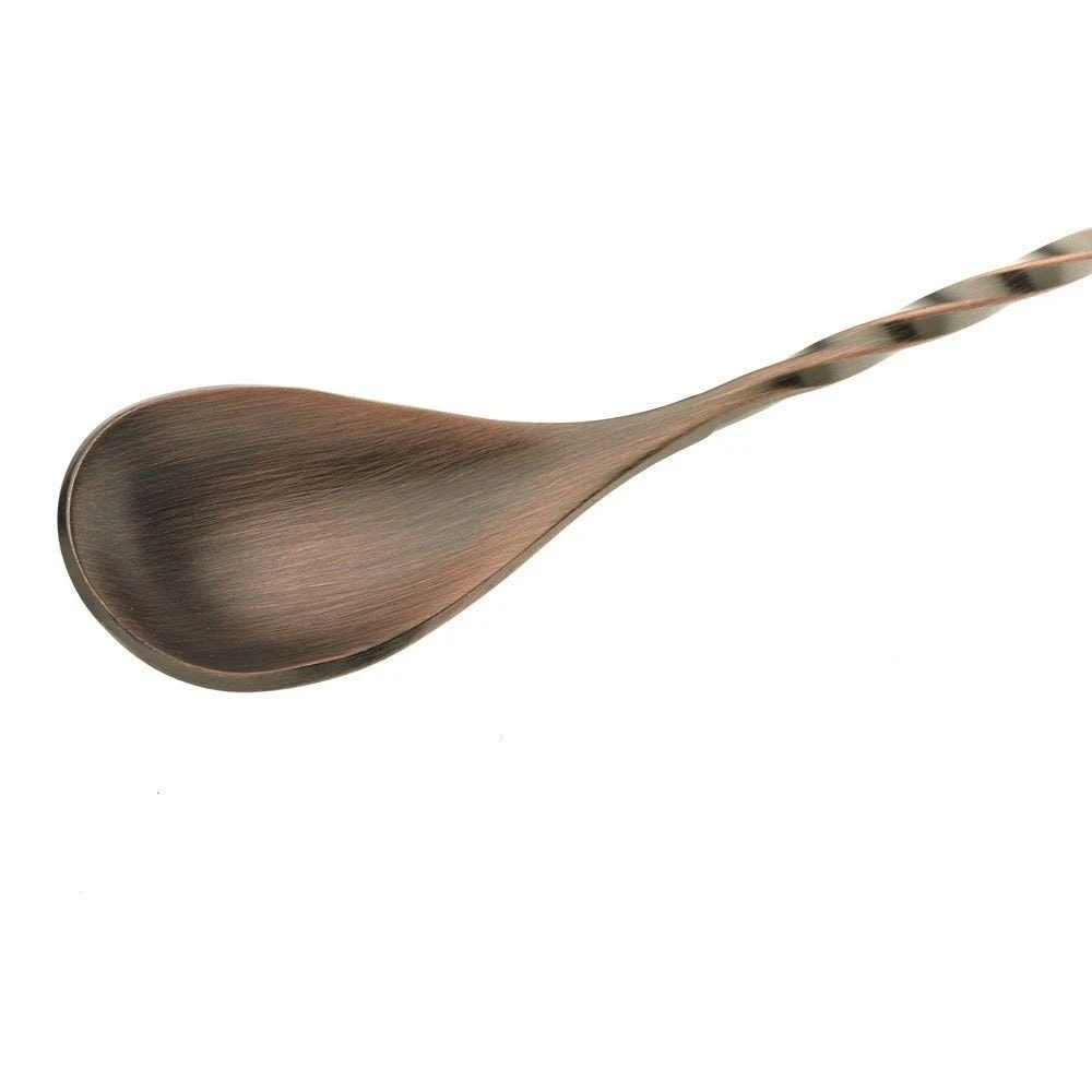 Mercer Barfly 13.2" Japanese-Style Bar Spoon | Antique Copper - Image 4