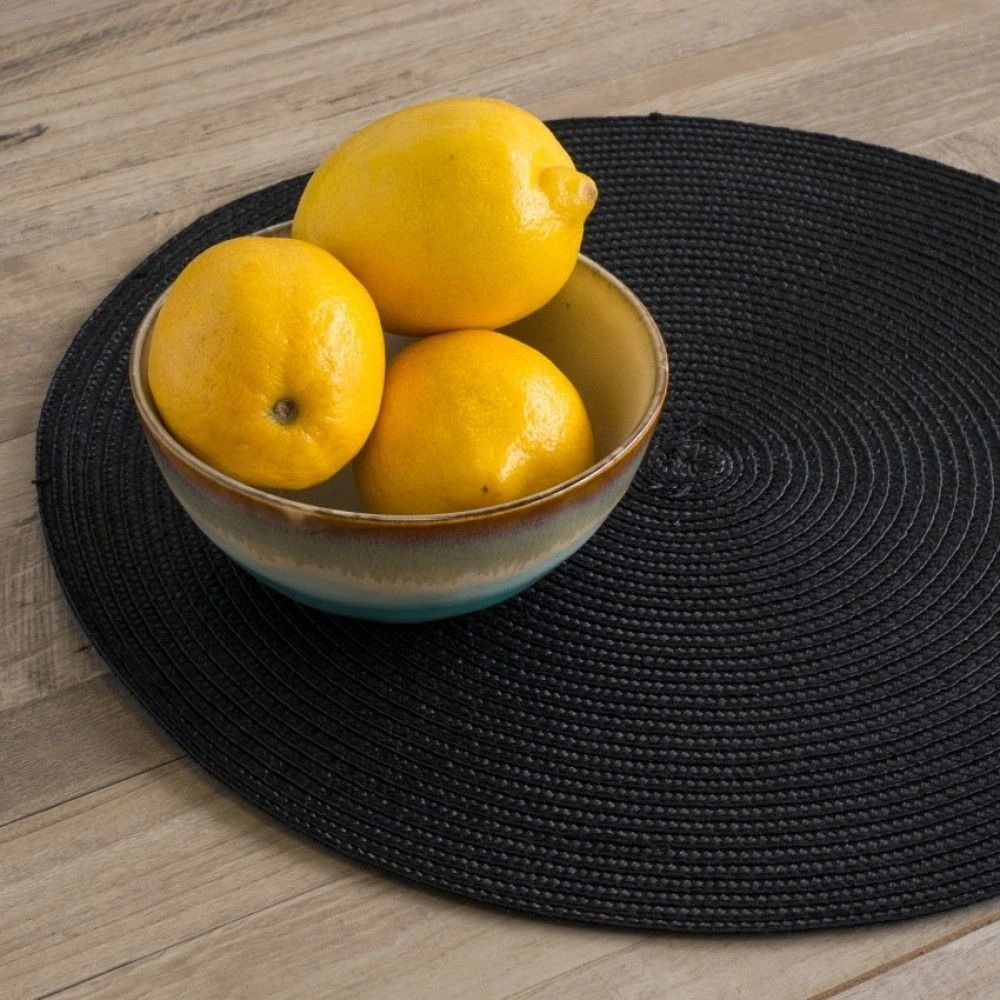 Danica Brands Now Designs By Danica 15" Disko Placemats (Set Of 4) | Black - Image 4