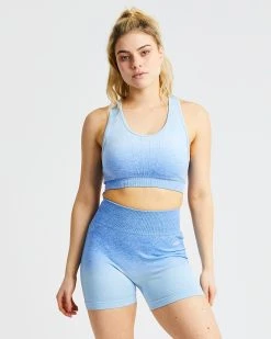 AYBL Pulse Ombré Seamless Sports Bra - Sky Blue