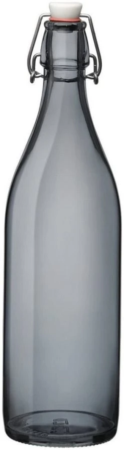 Bormioli Rocco 33.75oz Swing Top Giara Glass Bottle | Gray