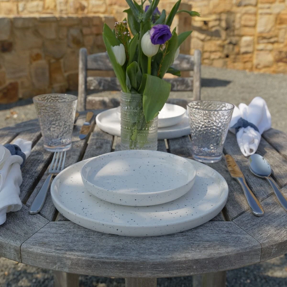 Fortessa Camp Melamine Coupe 9" Round Plate | White - Image 3