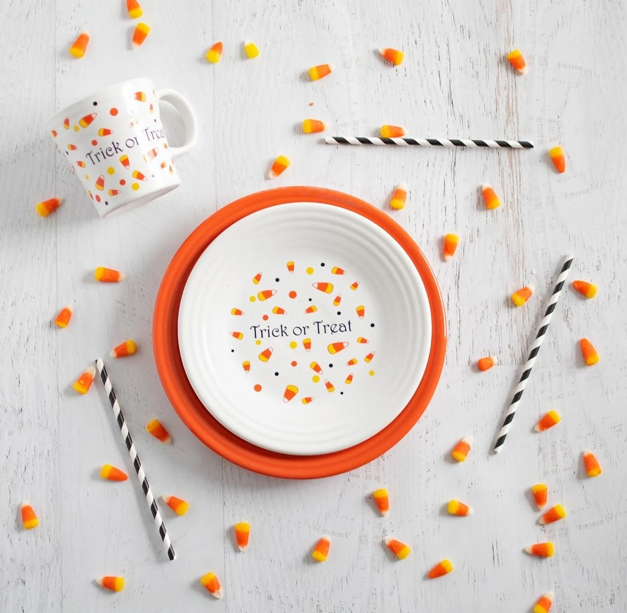 Fiesta® 15oz Tapered Mugs Set | Candy Corn - Image 5