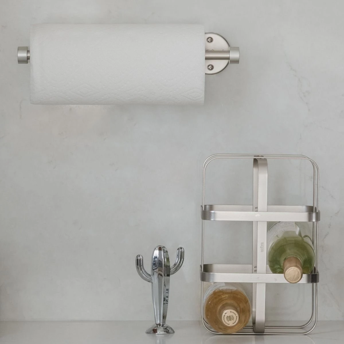 Umbra Cappa Wall Mounted Paper Towel Holder | Nickel - Image 12