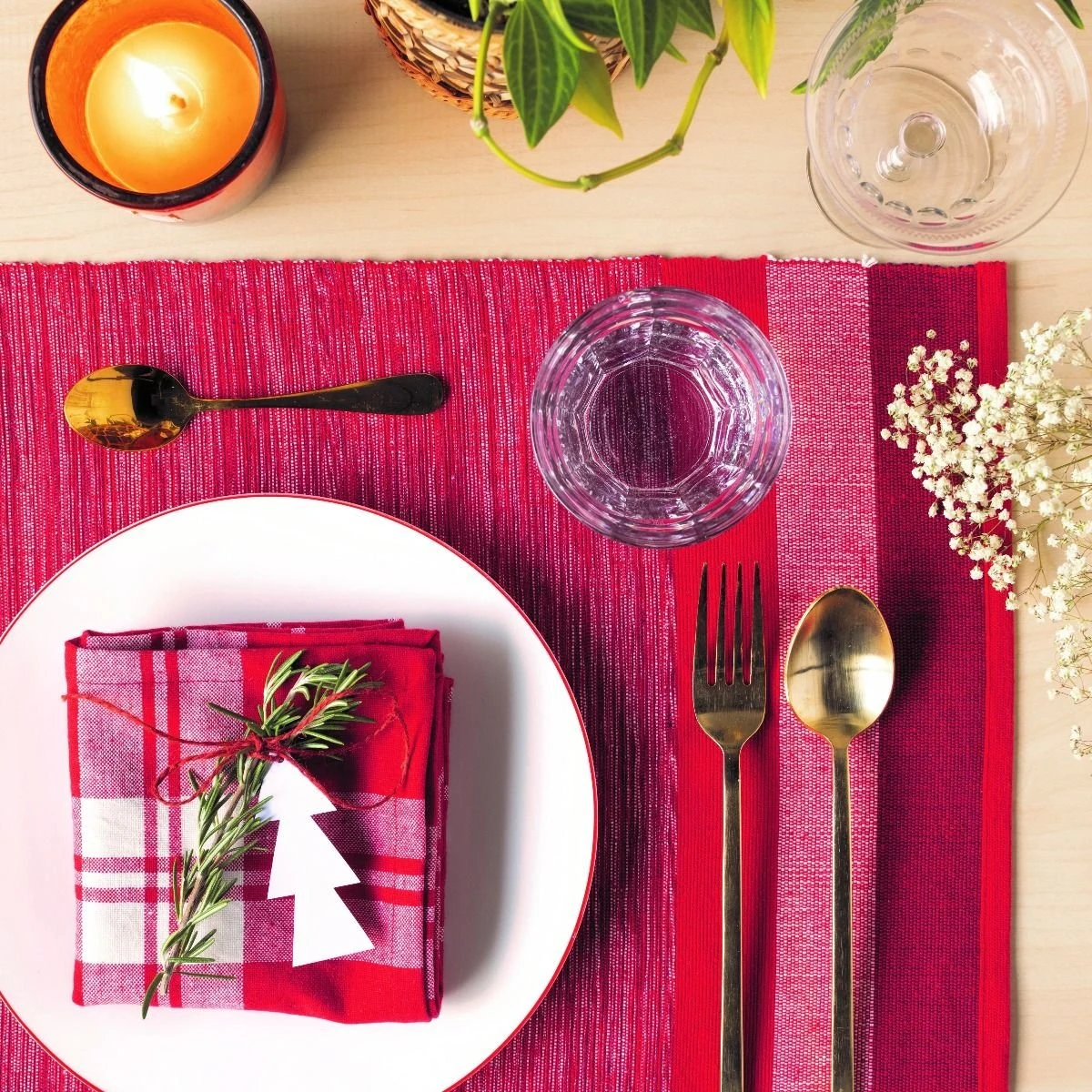 Danica Brands Now Designs By Danica Second Spin 13" X 20" Placemats (Set Of 4) | Chili - Image 3