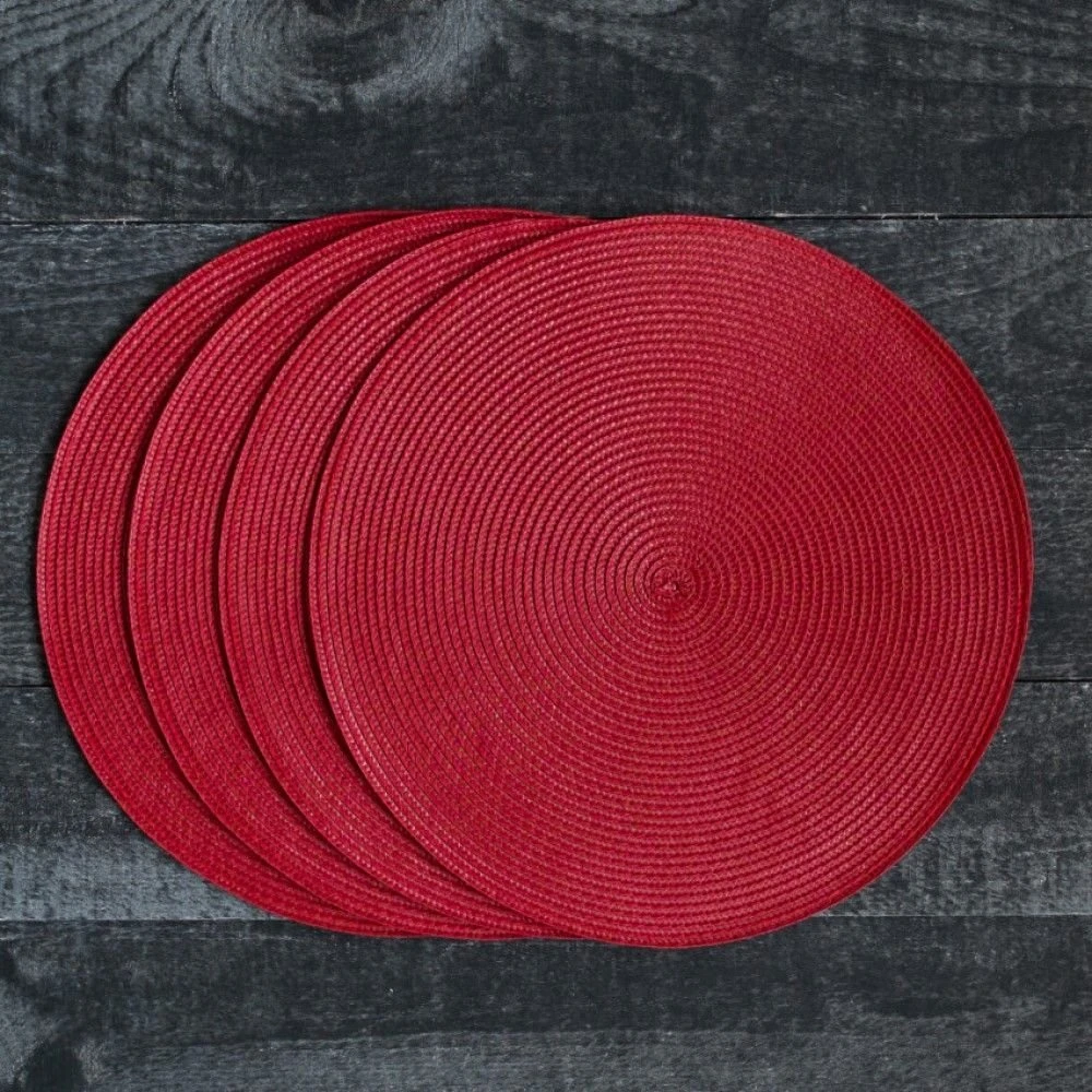 Danica Brands Now Designs By Danica 15" Disko Placemat | Chili - Image 4