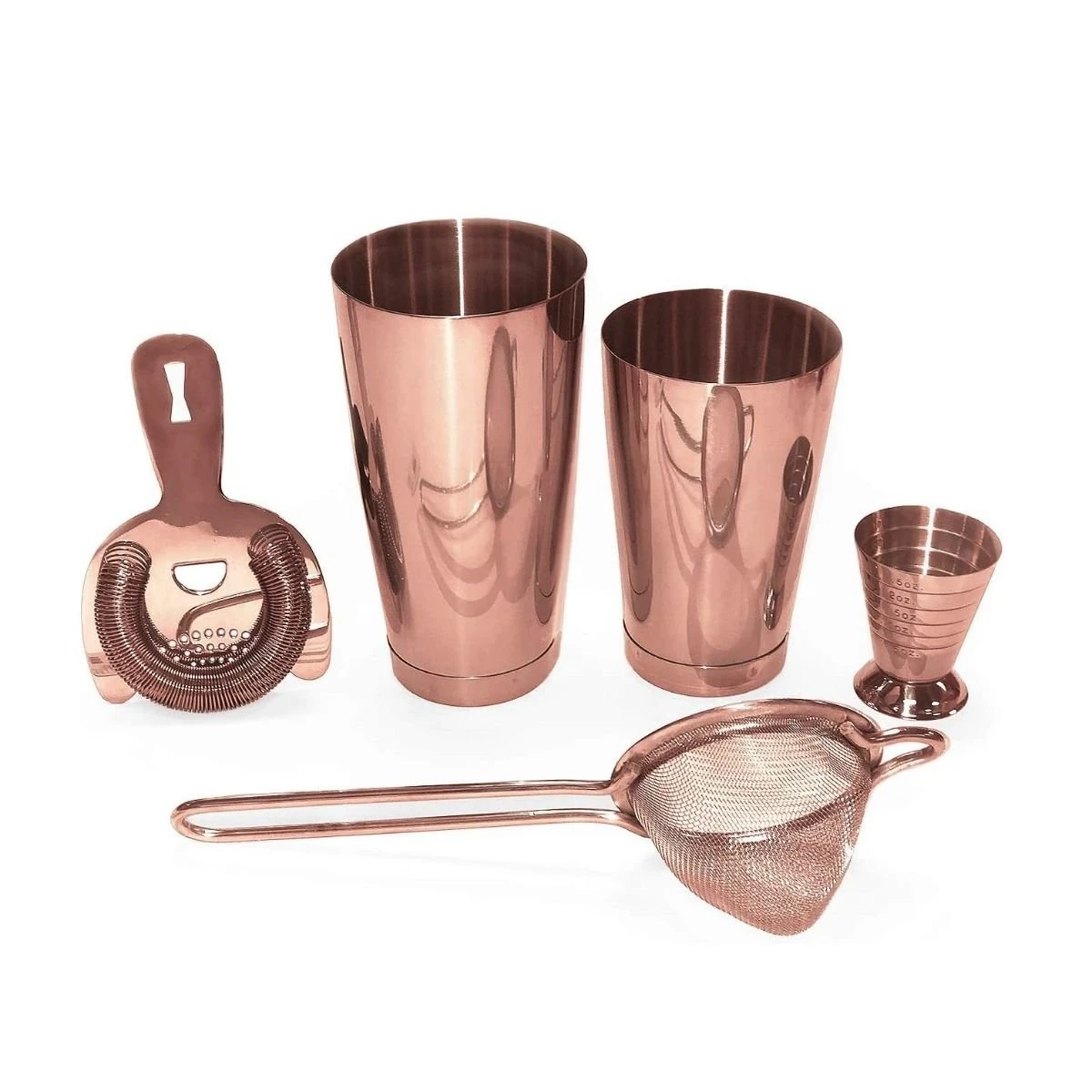 Mercer Barfly 5-Piece Shaker Set | Copper