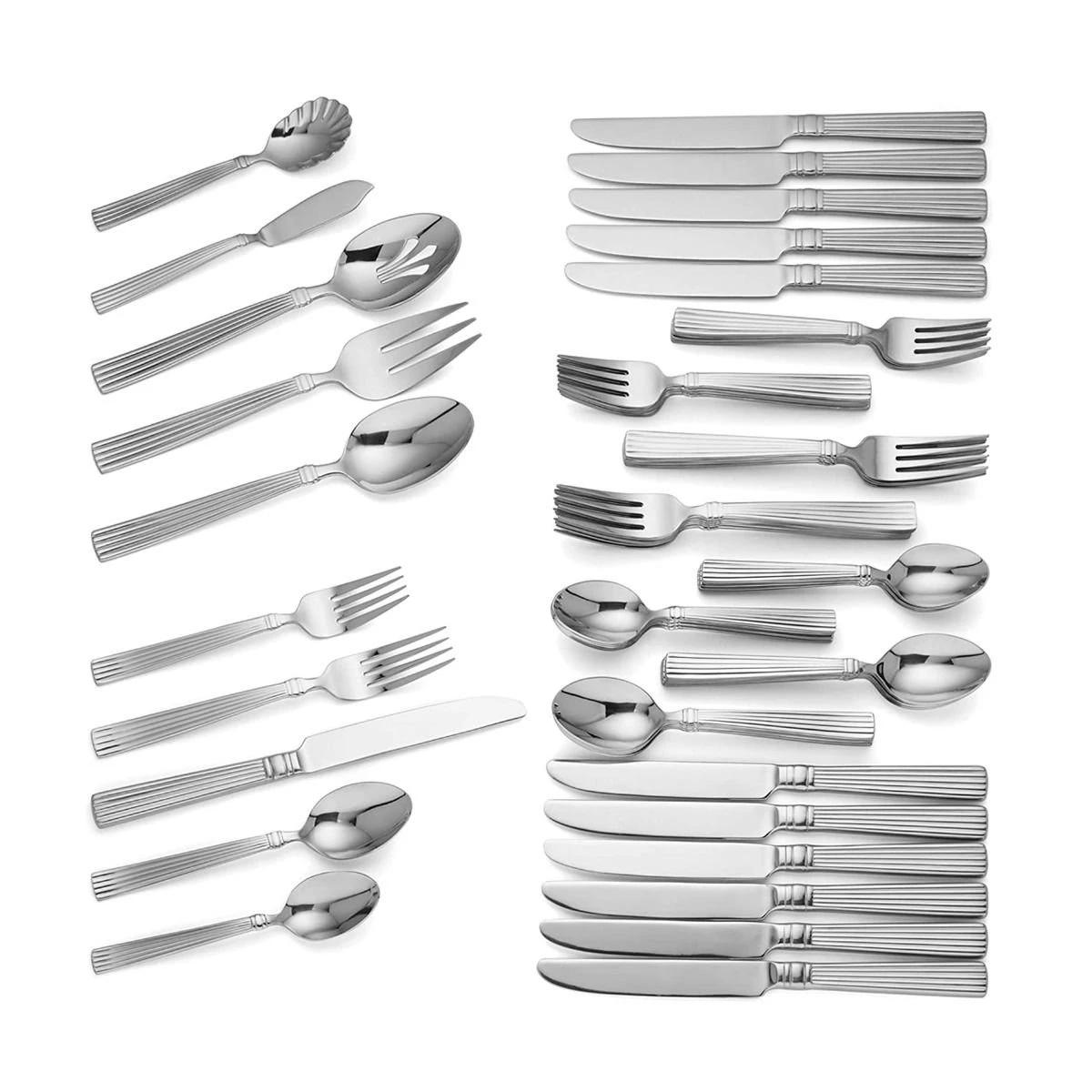 Reed & Barton Legacy Collection - 65 Pc Crescendo II Flatware Set - Image 2