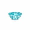Crow Canyon Home Crow Canyon Enameled 2-Quart Serving Bowl Turquoise Marble
