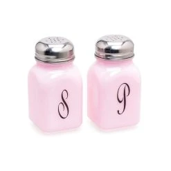 Mosser Glass Monogram Salt & Pepper Set | Crown Tuscan
