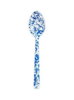 Crow Canyon Home Crow Canyon Enameled Serving Spoon Blue Marble