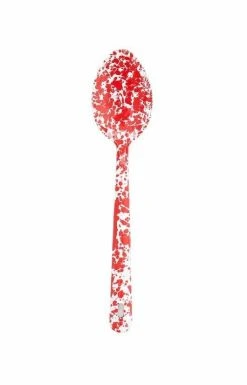 Crow Canyon Home Crow Canyon Enameled Serving Spoon Red Marble