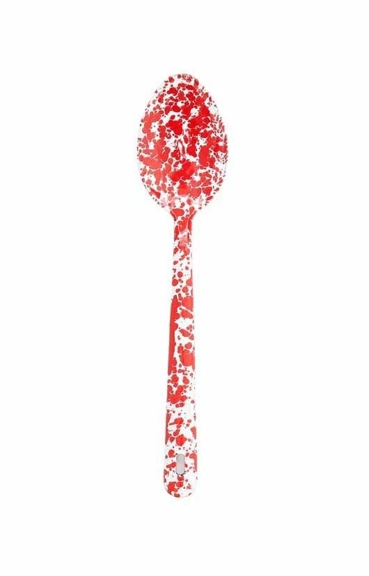 Crow Canyon Home Crow Canyon Enameled Serving Spoon Red Marble
