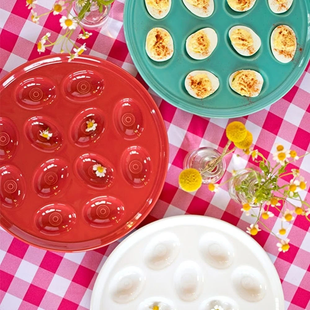 Fiesta® Egg Plate/Tray | Scarlet - Image 2