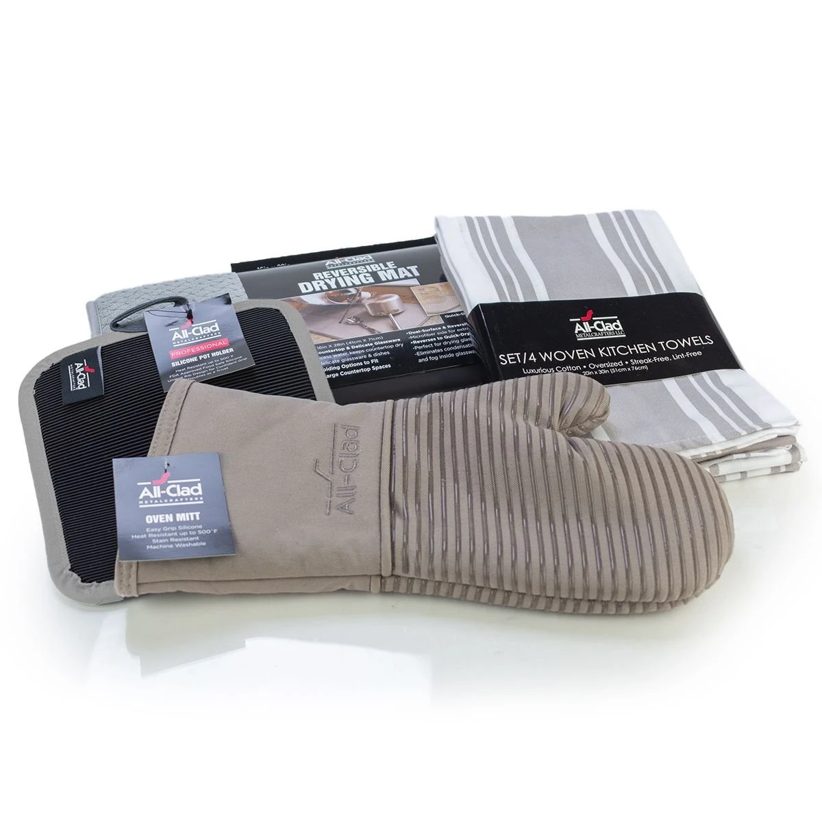 All-Clad Kitchen Linens Set | Titanium