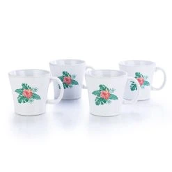 Fiesta® 15oz Tapered Mugs Set Of 4 | Aloha (White)