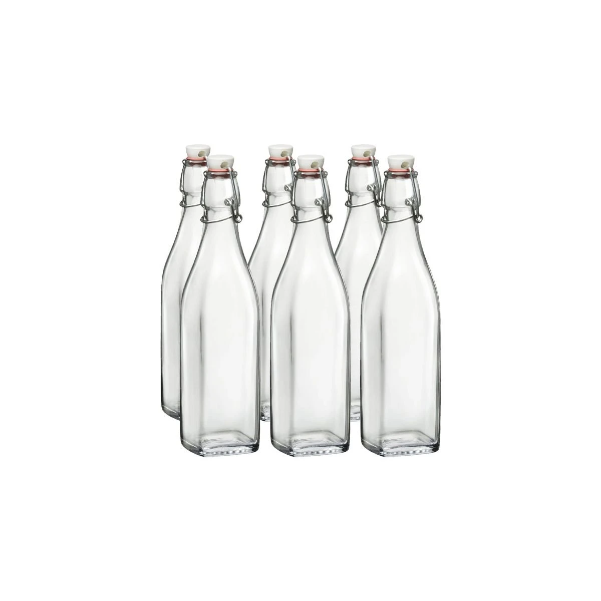 Bormioli Rocco 17oz Swing Top Glass Bottles | 6-pack
