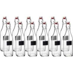 Bormioli Rocco 17oz Swing Top Bottles With Chalkboard Label | 12-pack