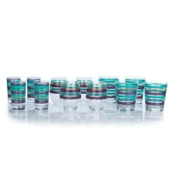 Fiesta® Drinkware Set Of 12 | Desert Stripes