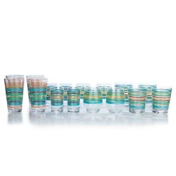Fiesta® Drinkware Set Of 16 | Rainbow Radiance