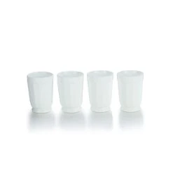 Mosser Glass 4-Piece 6oz Panel Tumbler Set | Milk