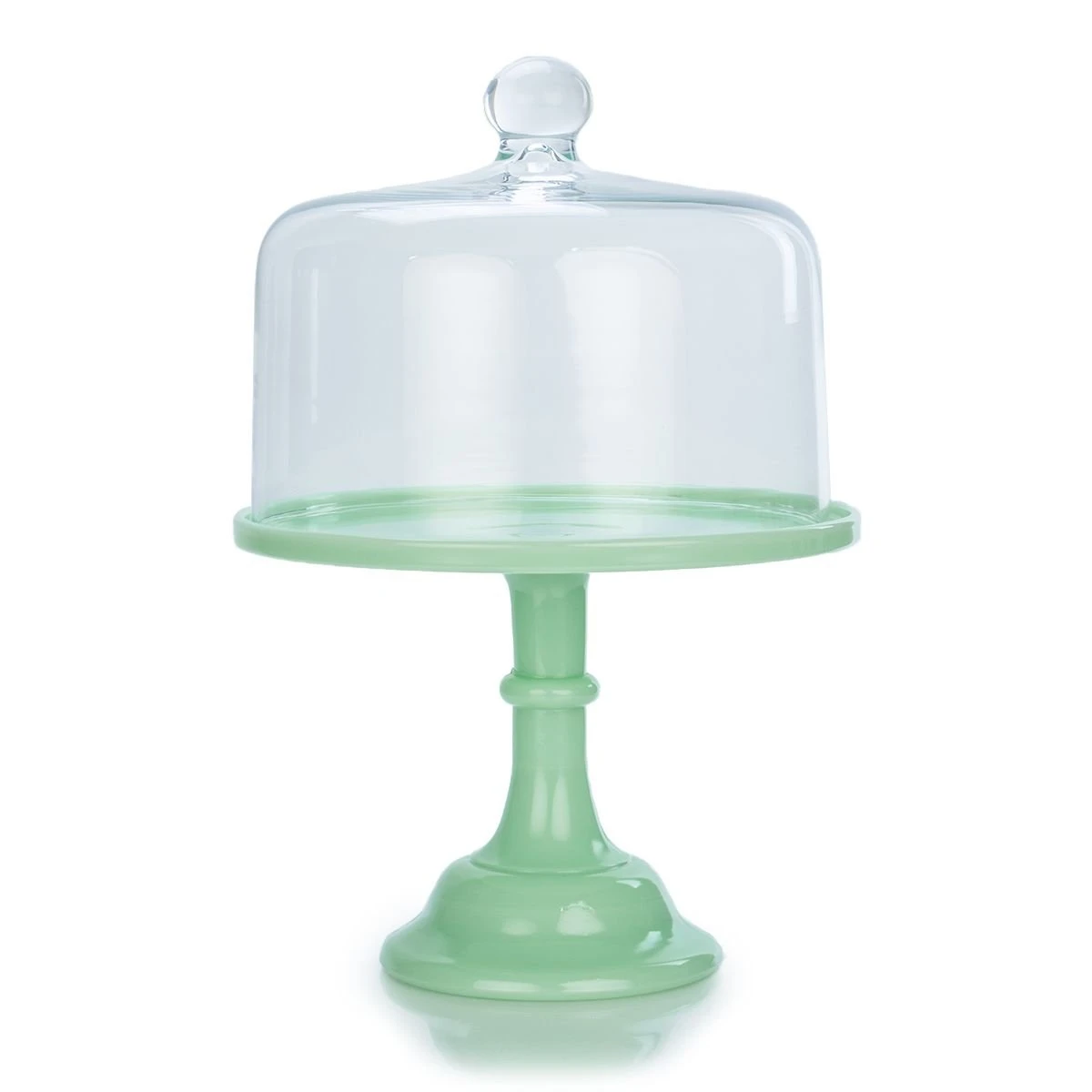 Mosser Glass 10" Cake Plate & Dome | Jade