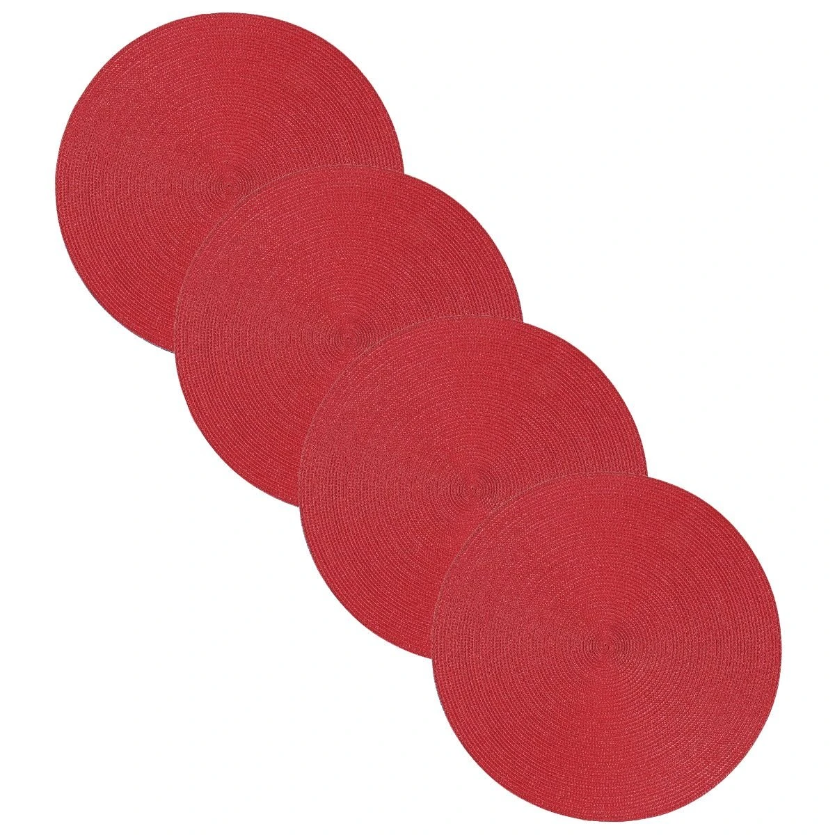 Danica Brands Now Designs By Danica 15" Disko Placemats (Set Of 4) | Chili