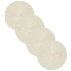 Danica Brands Now Designs By Danica 15" Disko Placemats (Set Of 4) | Ivory