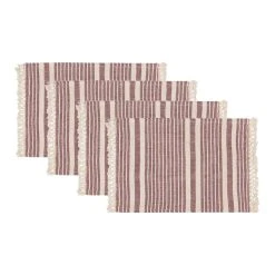 Danica Brands Danica Heirloom Piper Collection 13" X 19" Placemats (Set Of 4) | Wine