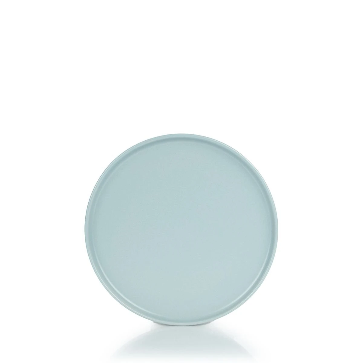 Everything Kitchens Modern Flat 8" Lunch Plates (Set Of 4) | Dusty Blue - Image 2