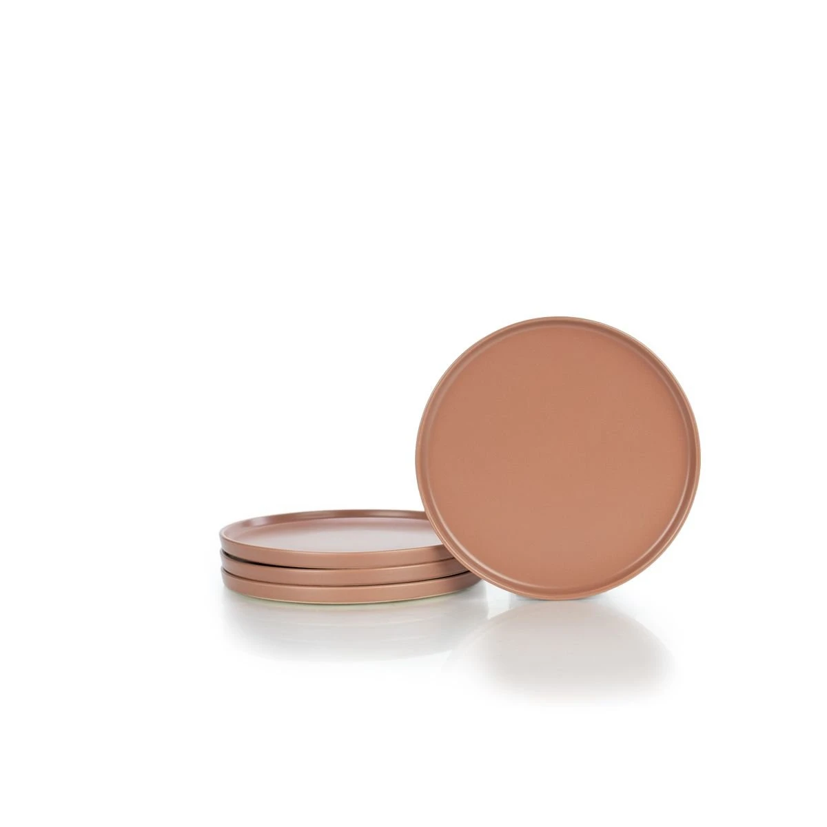 Everything Kitchens Modern Flat 12-Piece Breakfast Set | Terracotta, Dusty Blue, Beige - Image 2